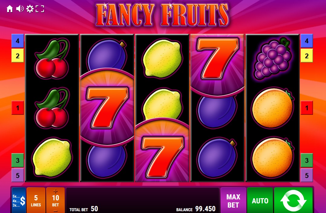 Fancy Fruits Slot paytable and symbols image